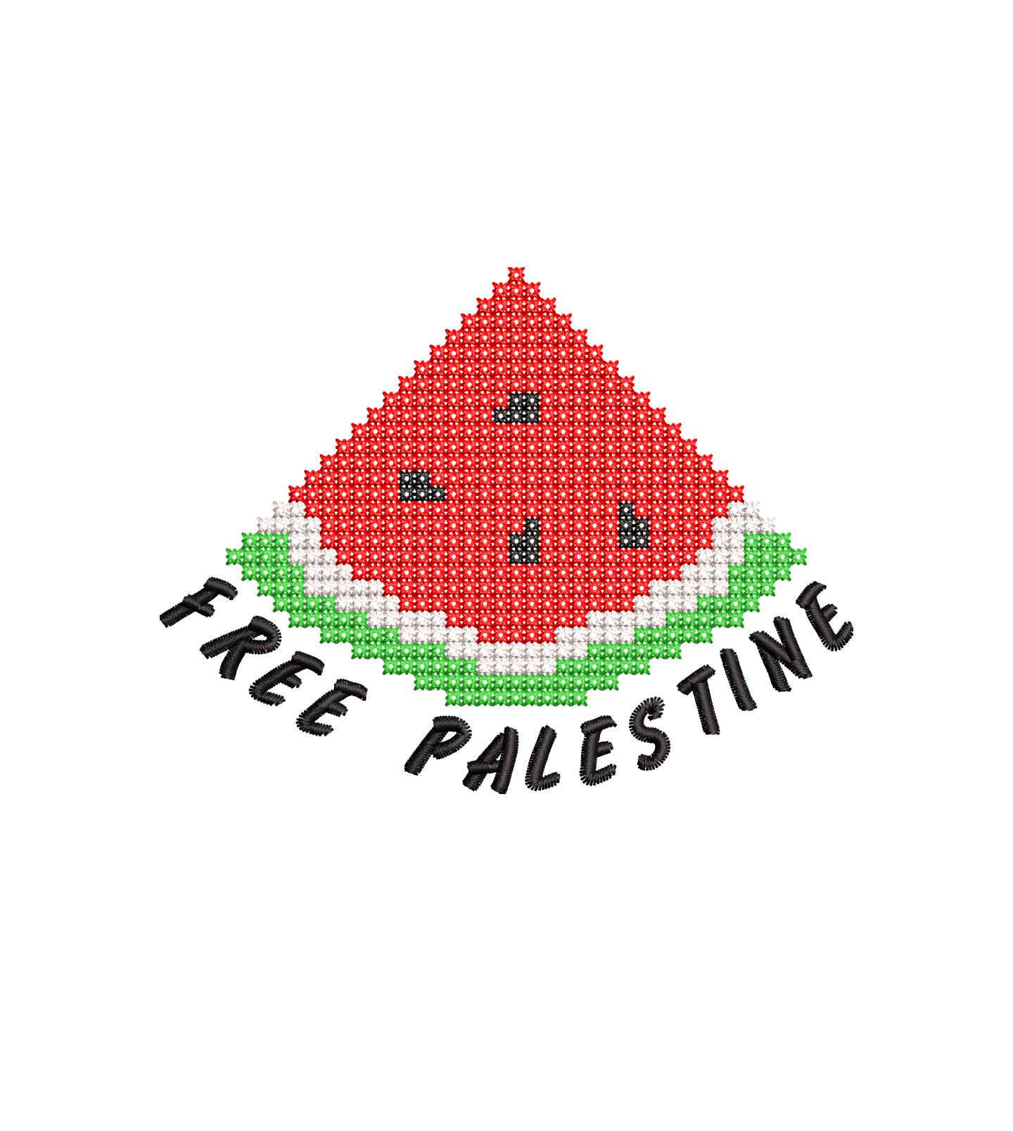 Watermilon - Free Palestine. tatreez - Crew